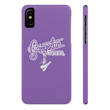 Load image into Gallery viewer, G*C script -Slim Phone Cases - (purple)