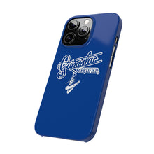 Load image into Gallery viewer, G*C script -Slim Phone Cases (blue)