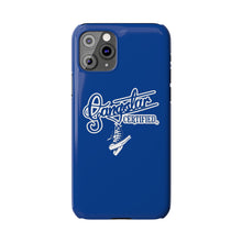 Load image into Gallery viewer, G*C script -Slim Phone Cases (blue)