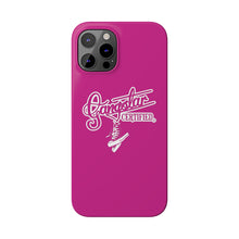 Load image into Gallery viewer, G*C script -Slim Phone Cases (hot pink)