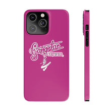 Load image into Gallery viewer, G*C script -Slim Phone Cases (hot pink)