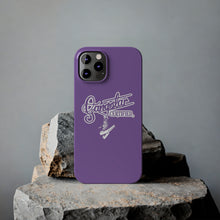 Load image into Gallery viewer, G*C script -Slim Phone Cases - (purple)