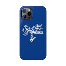 Load image into Gallery viewer, G*C script -Slim Phone Cases (blue)