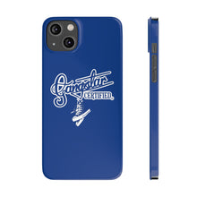 Load image into Gallery viewer, G*C script -Slim Phone Cases (blue)