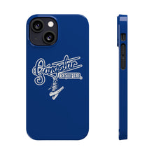 Load image into Gallery viewer, G*C script -Slim Phone Cases (blue)