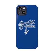 Load image into Gallery viewer, G*C script -Slim Phone Cases (blue)