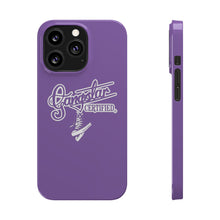 Load image into Gallery viewer, G*C script -Slim Phone Cases - (purple)