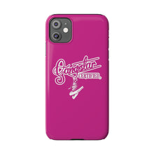 Load image into Gallery viewer, G*C script -Slim Phone Cases (hot pink)