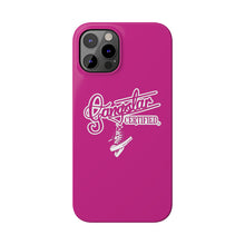 Load image into Gallery viewer, G*C script -Slim Phone Cases (hot pink)