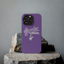 Load image into Gallery viewer, G*C script -Slim Phone Cases - (purple)