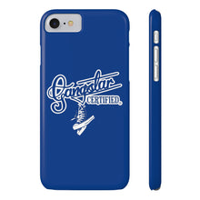 Load image into Gallery viewer, G*C script -Slim Phone Cases (blue)