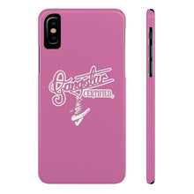 Load image into Gallery viewer, G*C script -Slim Phone Cases (pink)