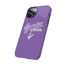 Load image into Gallery viewer, G*C script -Slim Phone Cases - (purple)
