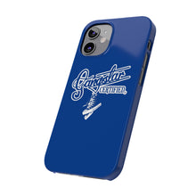 Load image into Gallery viewer, G*C script -Slim Phone Cases (blue)