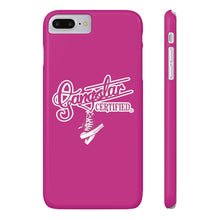 Load image into Gallery viewer, G*C script -Slim Phone Cases (hot pink)