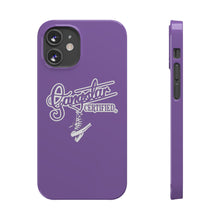 Load image into Gallery viewer, G*C script -Slim Phone Cases - (purple)