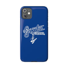 Load image into Gallery viewer, G*C script -Slim Phone Cases (blue)