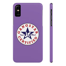 Load image into Gallery viewer, G*C logo -Slim Phone Cases - (purple)
