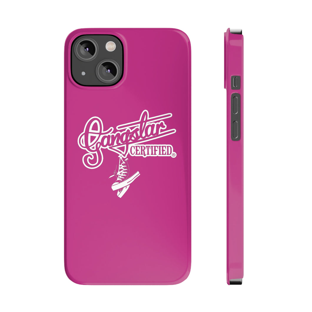 G*C script -Slim Phone Cases (hot pink)