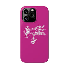 Load image into Gallery viewer, G*C script -Slim Phone Cases (hot pink)
