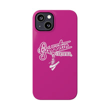 Load image into Gallery viewer, G*C script -Slim Phone Cases (hot pink)
