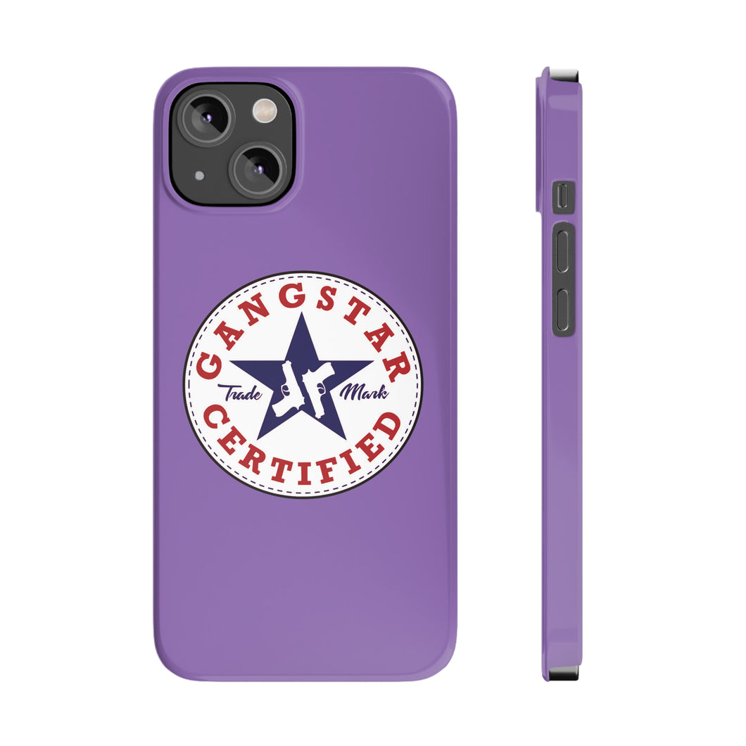 G*C logo -Slim Phone Cases - (purple)