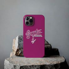 Load image into Gallery viewer, G*C script -Slim Phone Cases (hot pink)
