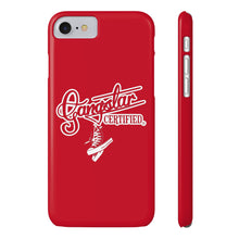 Load image into Gallery viewer, G*C script -Slim Phone Cases (red)
