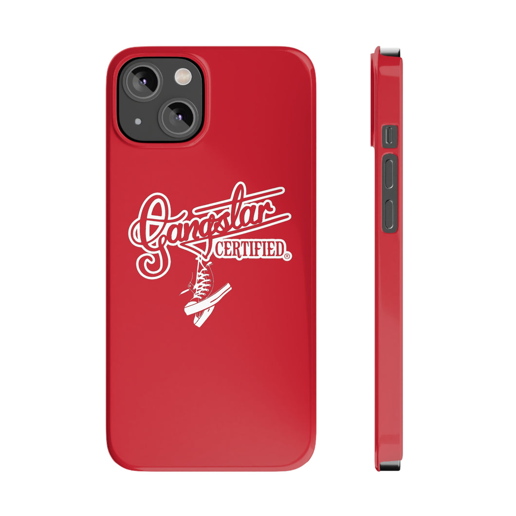 G*C script -Slim Phone Cases (red)