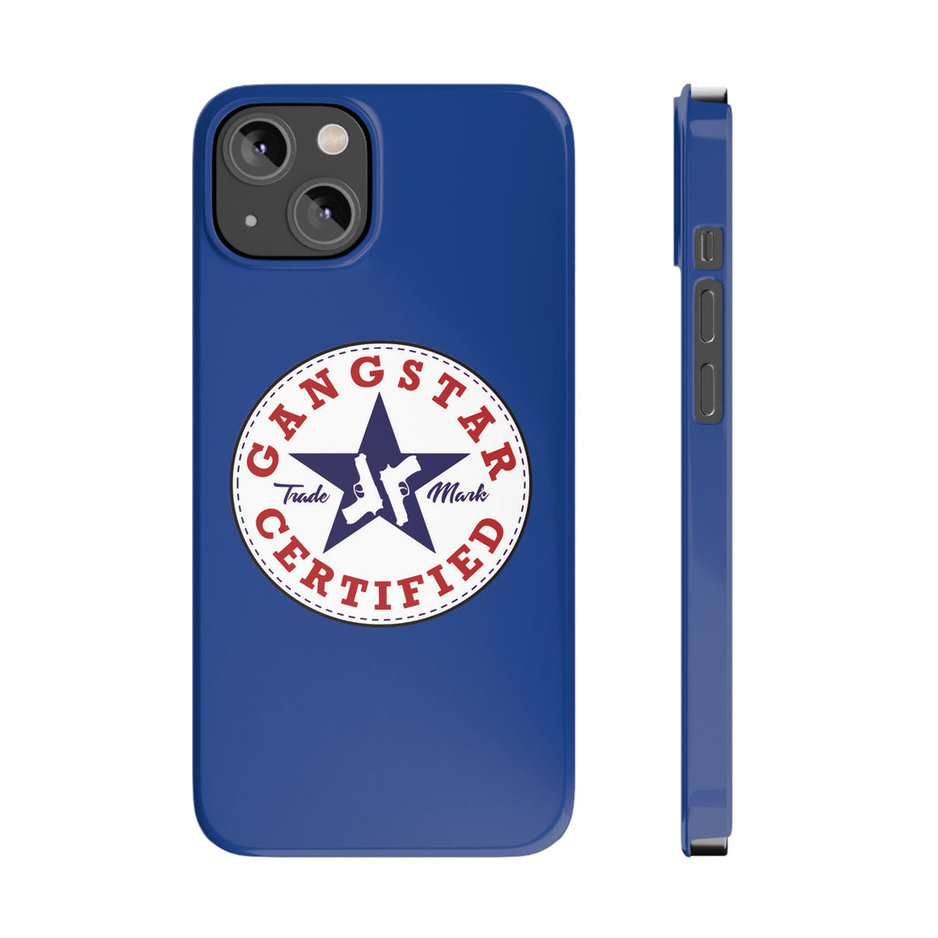 G*C logo -Slim Phone Cases (blue)