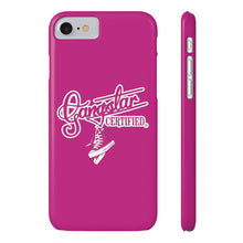 Load image into Gallery viewer, G*C script -Slim Phone Cases (hot pink)
