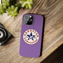 Load image into Gallery viewer, G*C logo -Slim Phone Cases - (purple)
