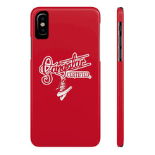 Load image into Gallery viewer, G*C script -Slim Phone Cases (red)
